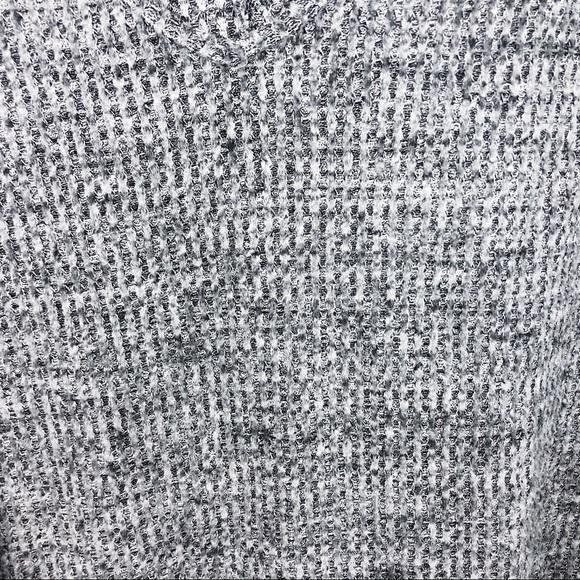 FASHION Nova Gray Ribbed Knit Lightweight Hoodie - Picture 5 of 7